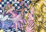 Alice in Wonderland,#27, 2016, Mischtechnik/Papier,45x65cm