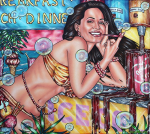 American Ice Cream 2, 2025, Acryl/Molino, 90 x 100 cm