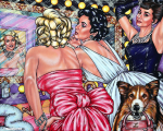 Wash & Go 3, 2025, Acryl/Molino, 90 x 110 cm